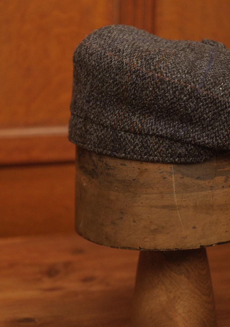 Fulton Baker Boy - (Mid-Width) Graphite Harris Tweed