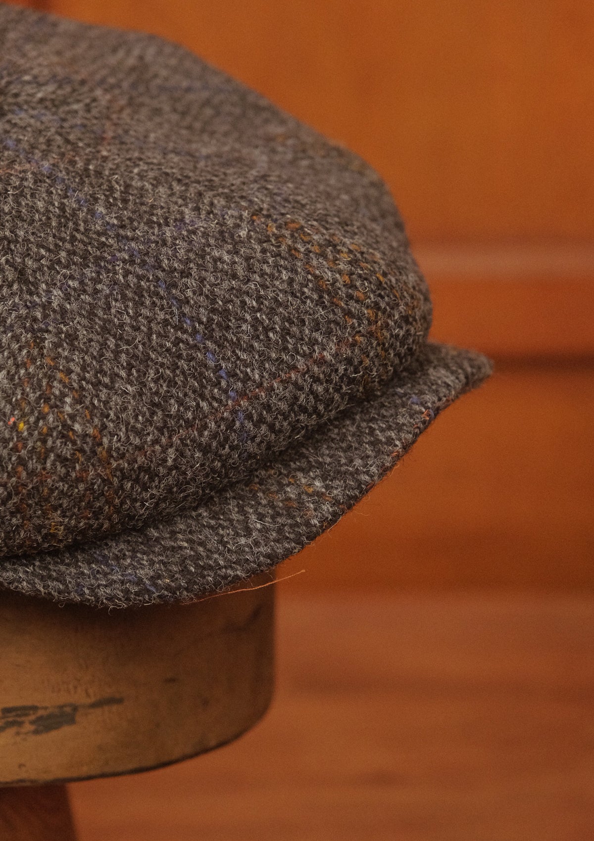 Fulton Baker Boy - (Mid-Width) Graphite Harris Tweed