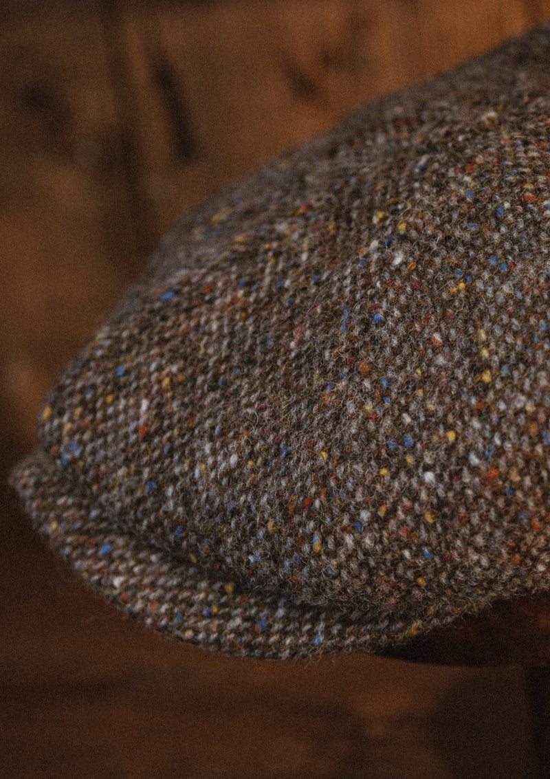 Fulton Baker Boy - (Mid-Width) Pebble Fleck Donegal Tweed
