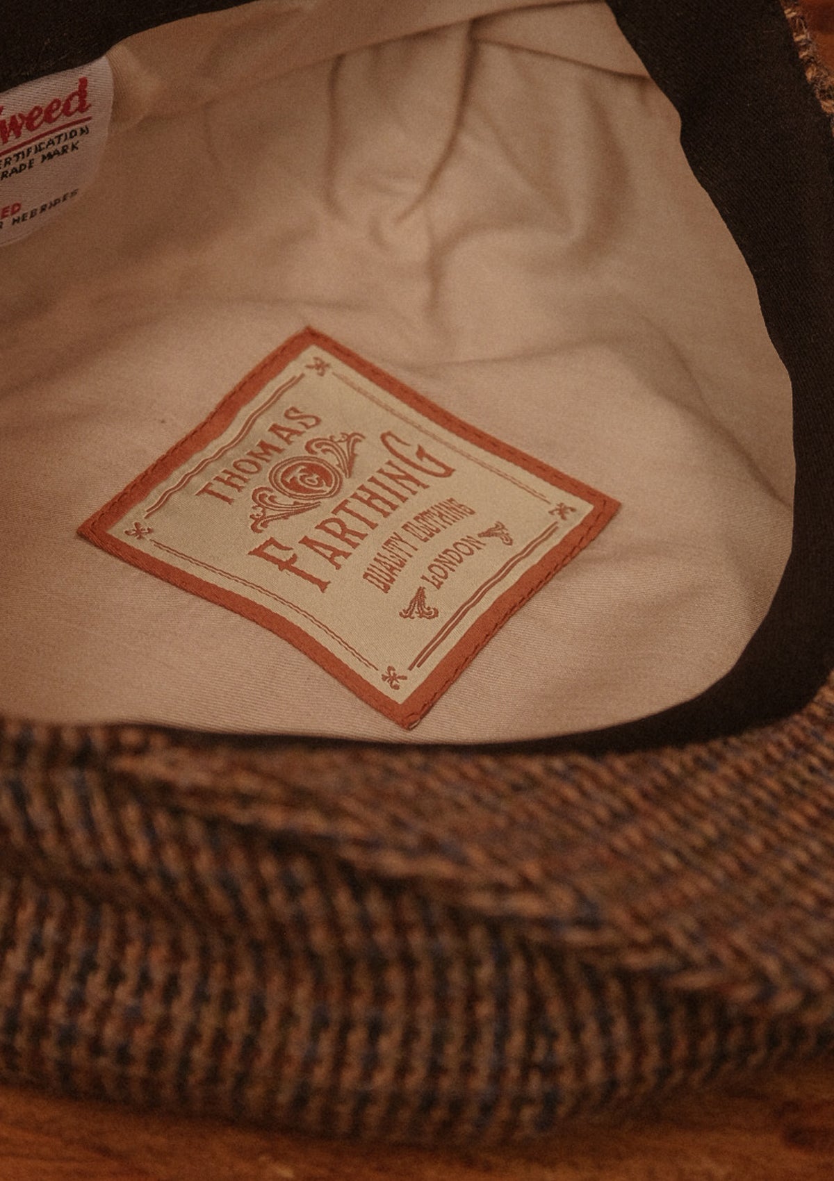 Fulton Baker Boy - (Mid-Width) Toffee & Indigo Harris Tweed