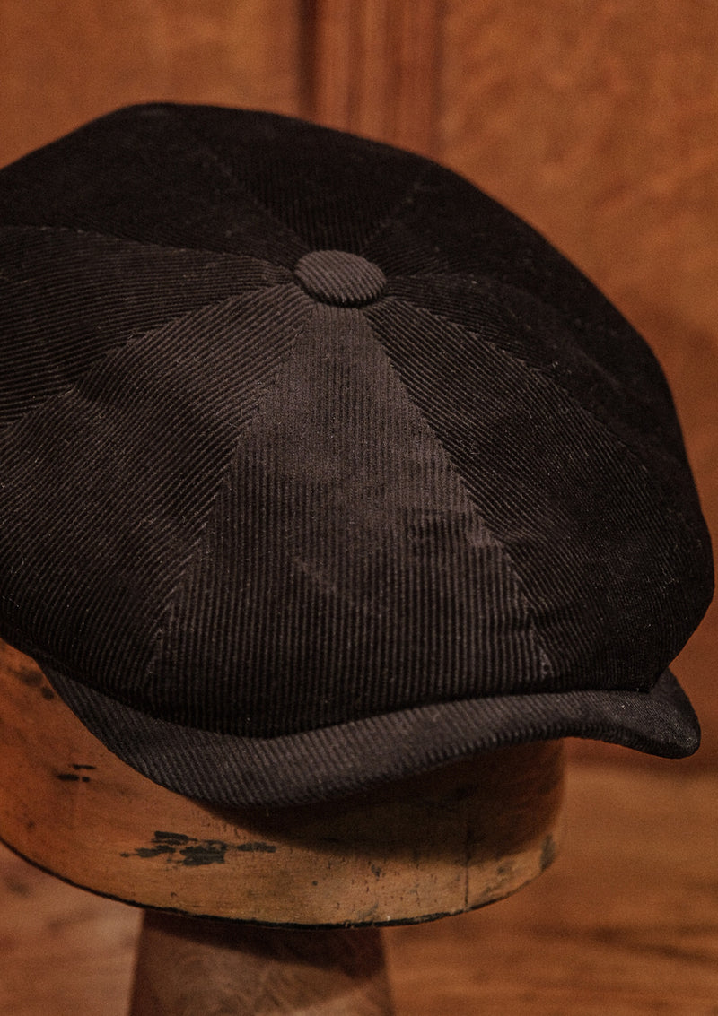 Fulton Baker Boy - (Mid-Width) Black Needle Corduroy