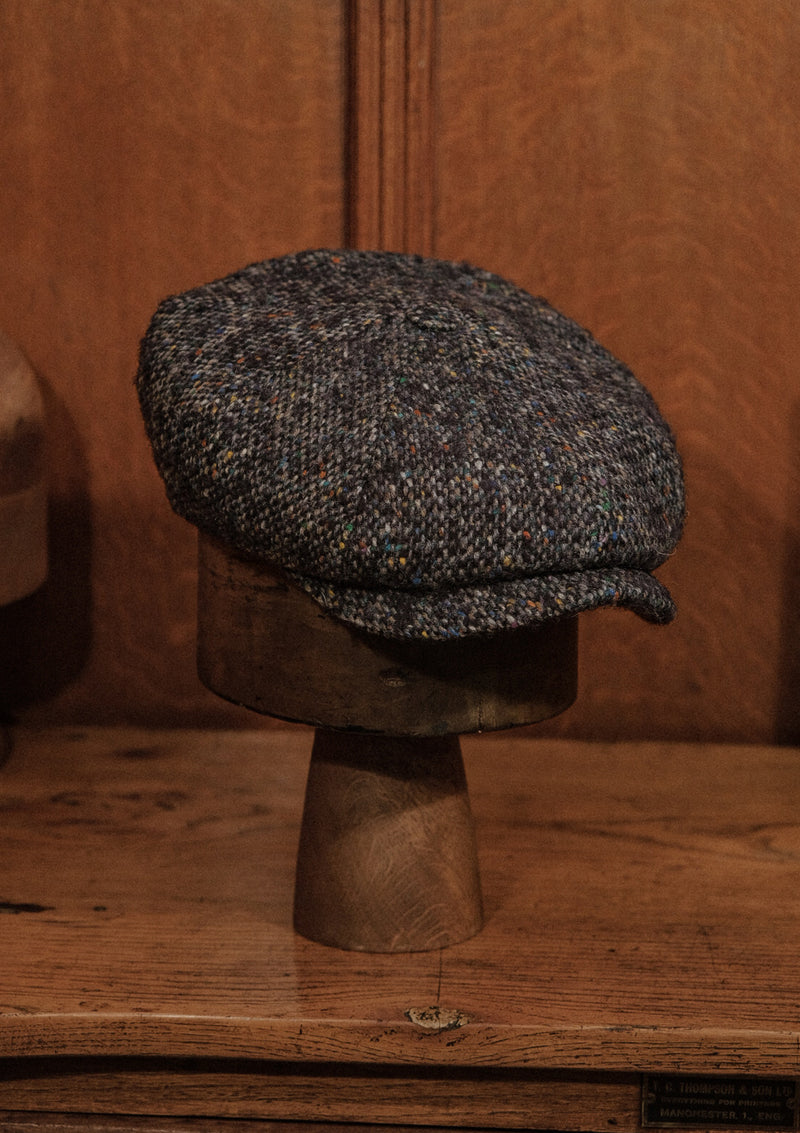Fulton Baker Boy (Mid-Width) Navy Fleck Donegal Tweed – Thomas