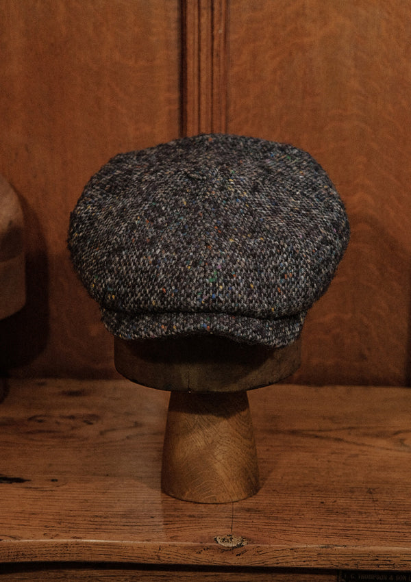 Fulton Baker Boy - (Mid-Width) Navy Fleck Donegal Tweed