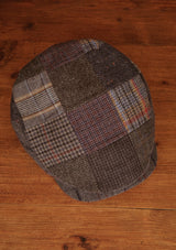 Geary Flat Cap - Grey Patchwork