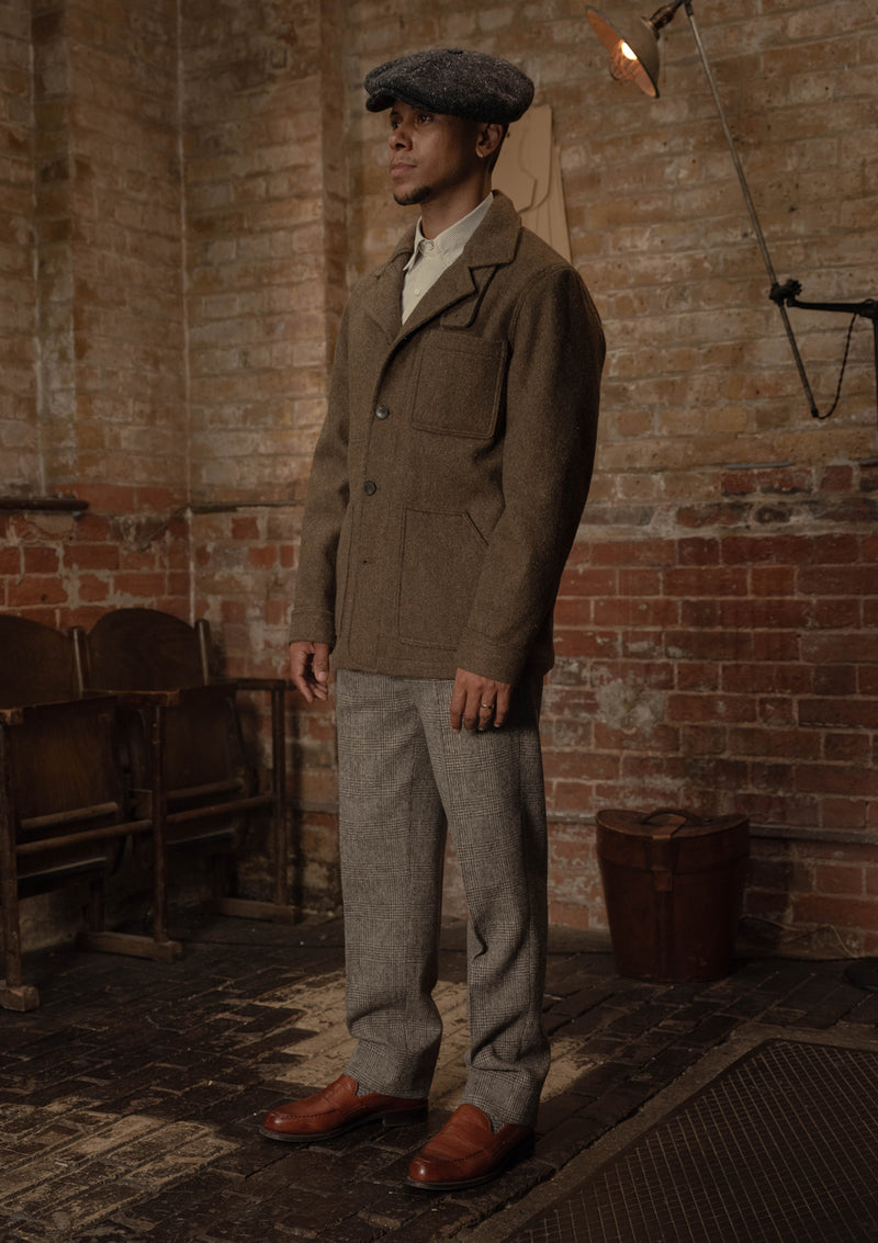 Chore Pure Wool Jacket - Dark Moss Green