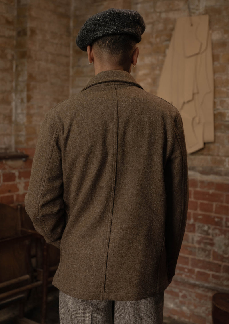 Chore Pure Wool Jacket - Dark Moss Green
