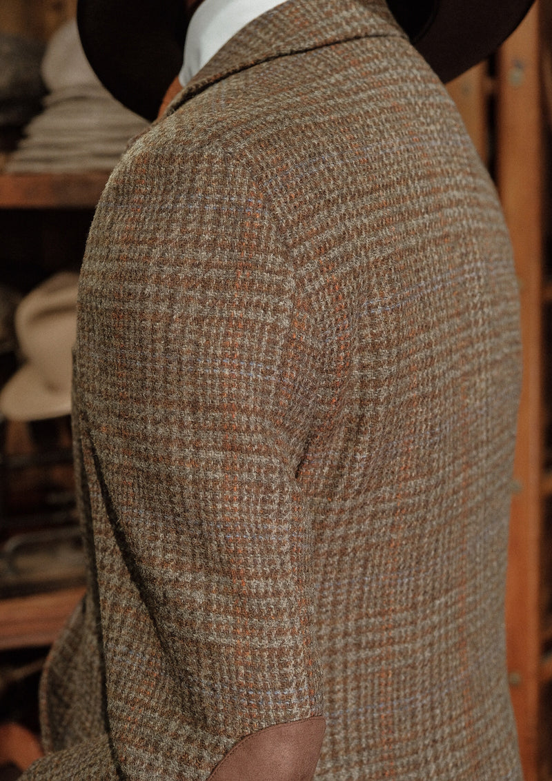 Edison Harris Tweed Jacket - Heather Green Check