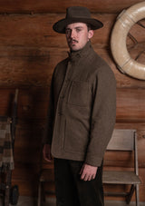 Chore Pure Wool Jacket - Dark Moss Green