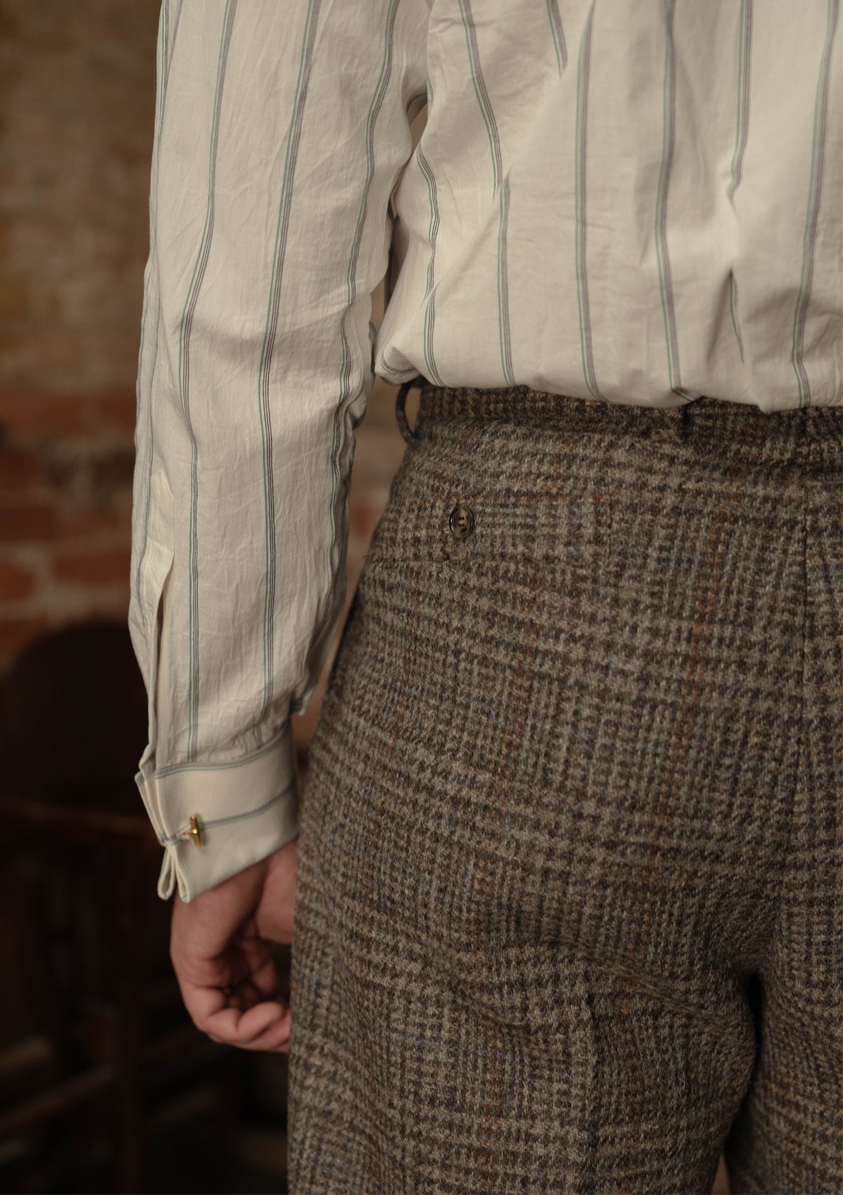 Coleman Harris Tweed Clark Trouser - Highland Mist Check