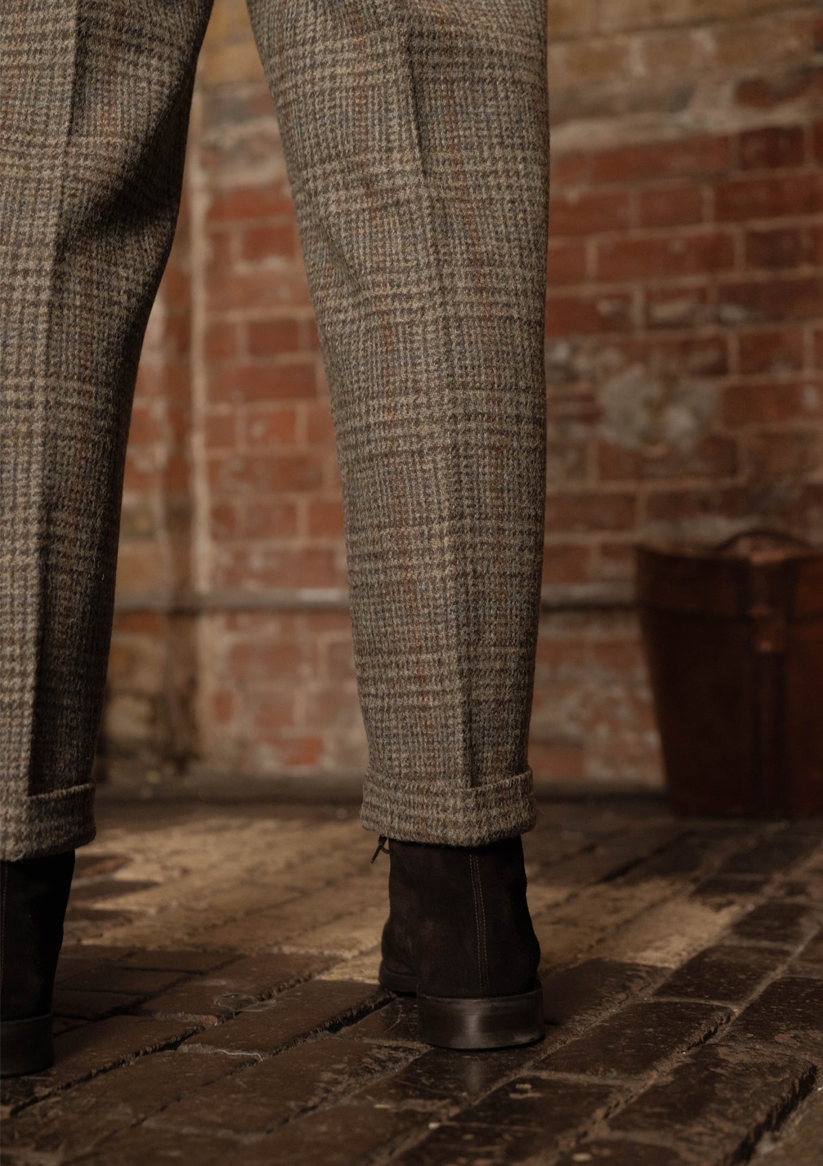 Coleman Harris Tweed Clark Trouser - Highland Mist Check