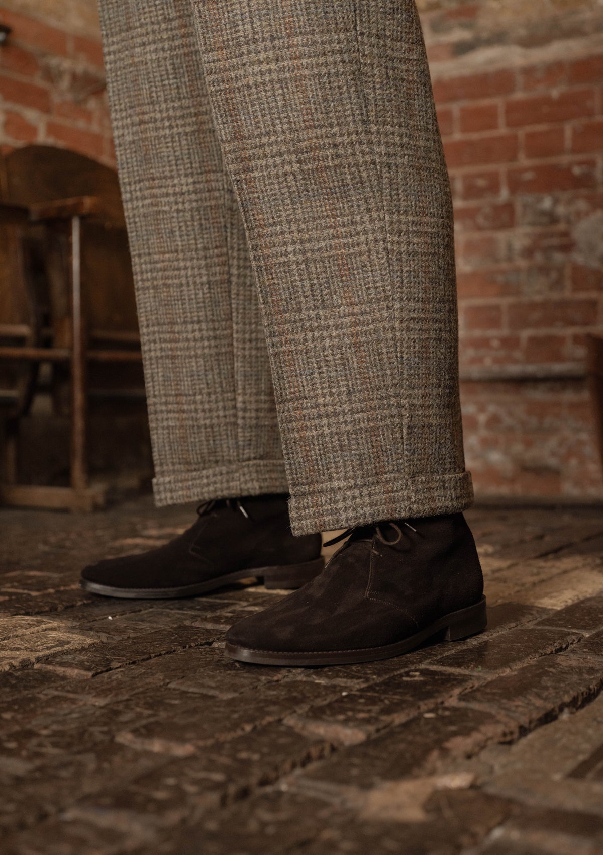 Coleman Harris Tweed Clark Trouser - Highland Mist Check