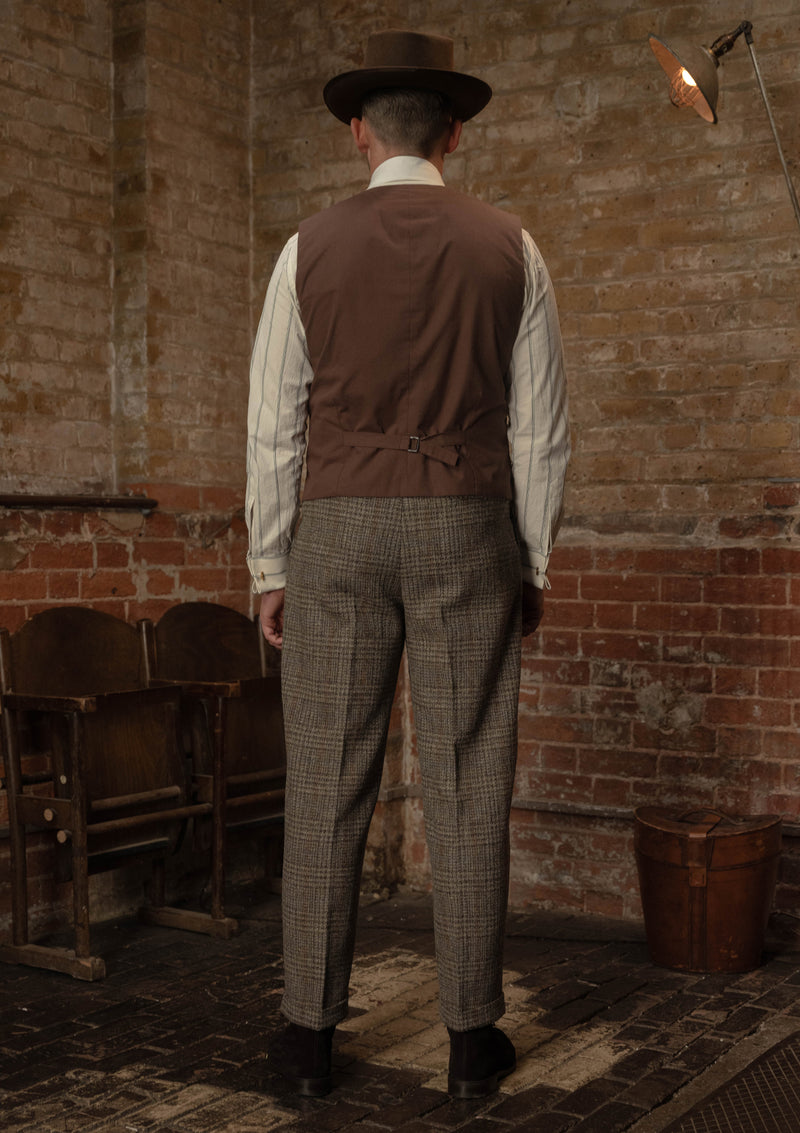 Coleman Harris Tweed Waistcoat - Highland Mist Check