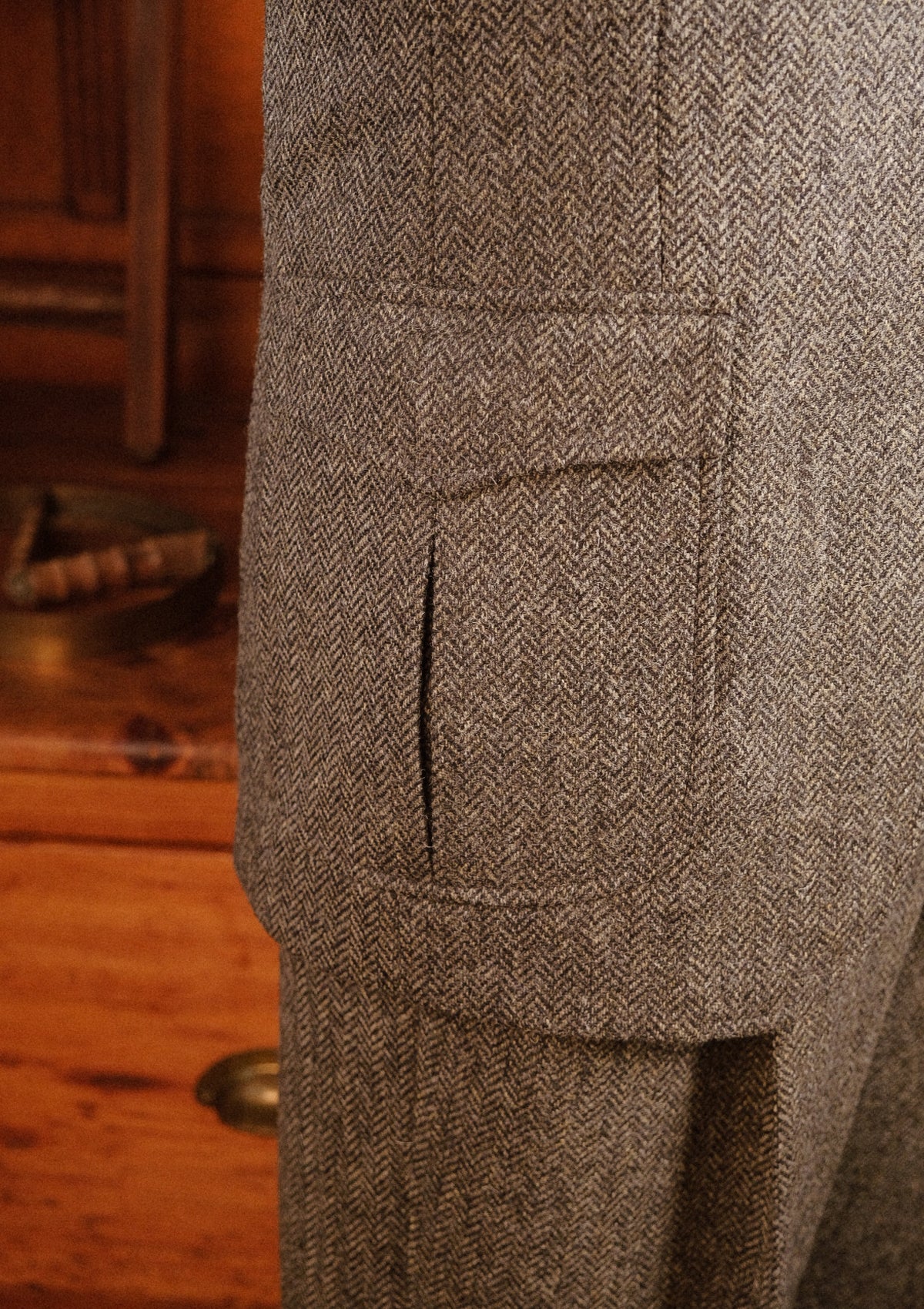 Grayson Jacket - Flint Herringbone