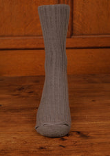 Classic Ribbed Socks - Light Grey