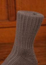 Classic Ribbed Socks - Light Grey