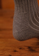 Classic Ribbed Socks - Light Grey