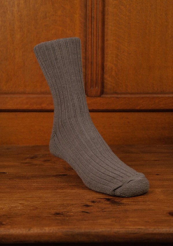 Classic Ribbed Socks - Light Grey