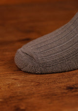 Classic Ribbed Socks - Light Grey