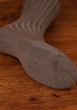 Classic Ribbed Socks - Light Grey