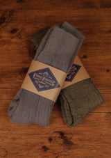 Classic Ribbed Socks - Navy