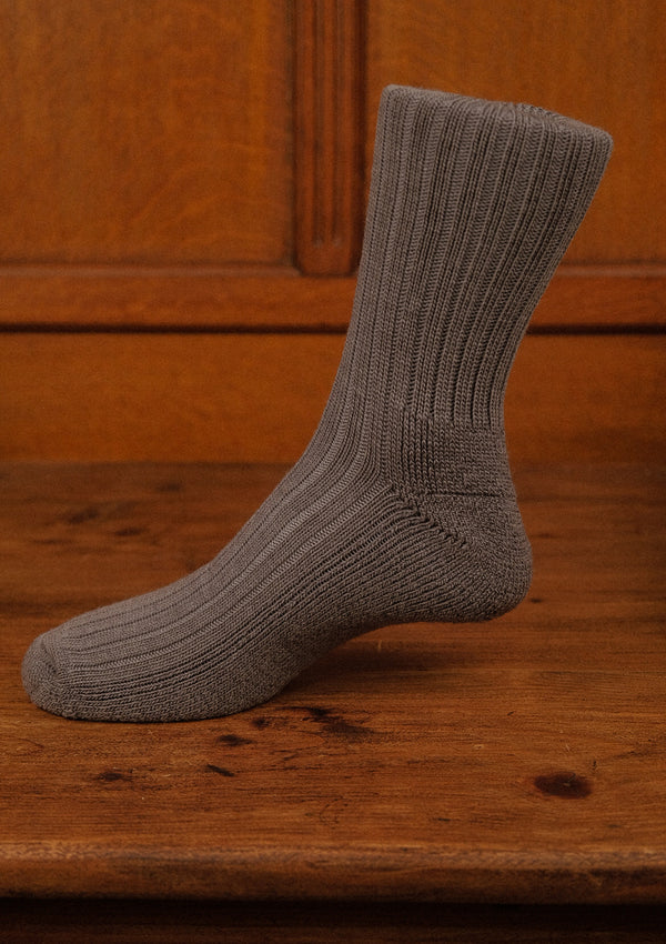 Classic Ribbed Socks - Light Grey