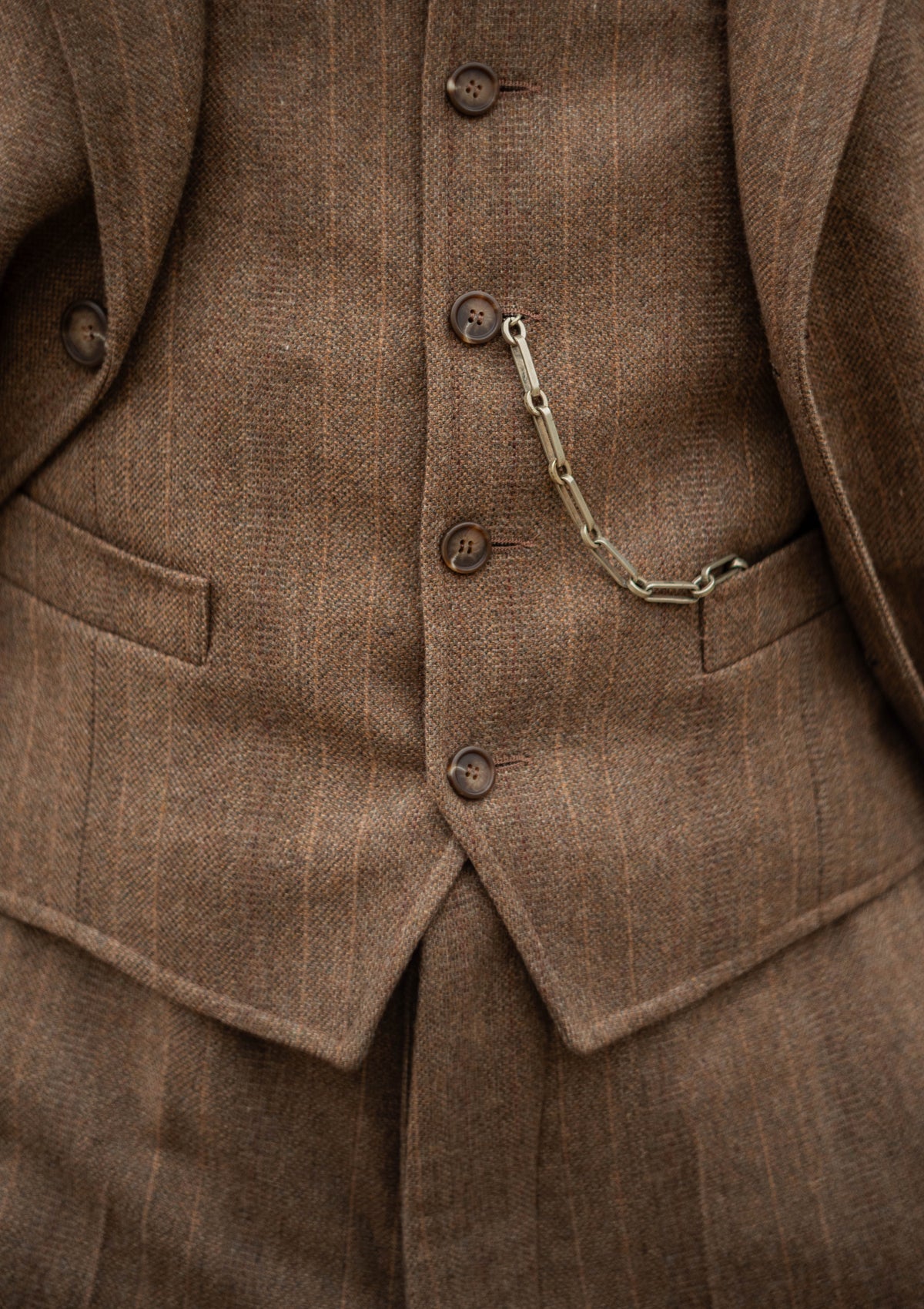 Hawthorne Cropped Waistcoat - Toasted Tobacco
