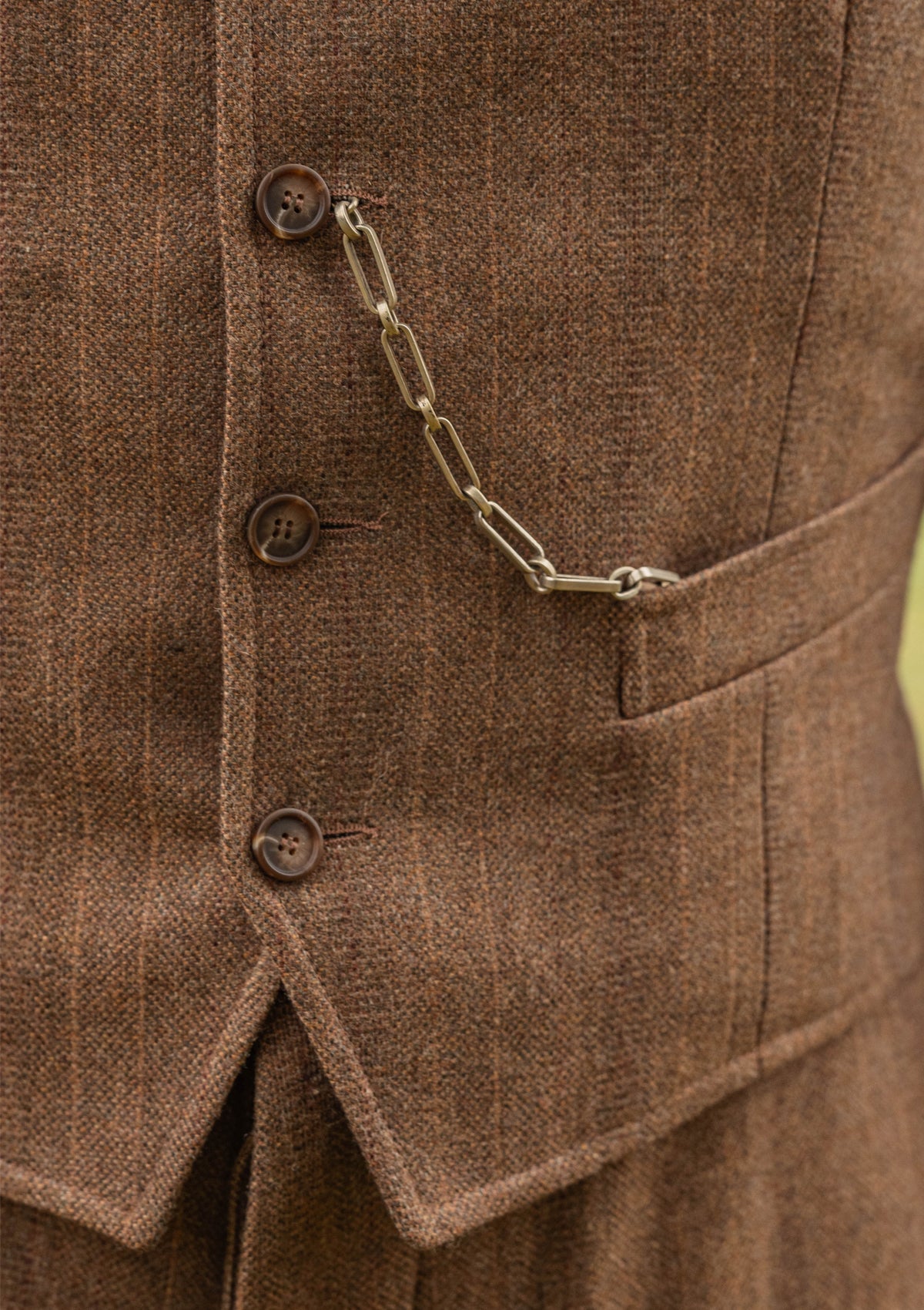 Hawthorne Cropped Waistcoat - Toasted Tobacco