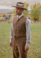 Hawthorne Cropped Waistcoat - Toasted Tobacco