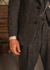 The Brockman Harris Tweed Suit - Dark Cedar