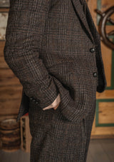 The Brockman Harris Tweed Suit - Dark Cedar