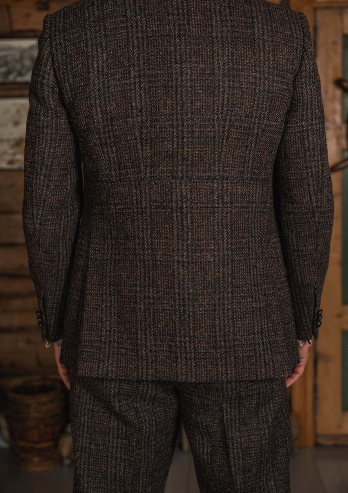 Brockman Harris Tweed Jacket - Dark Cedar