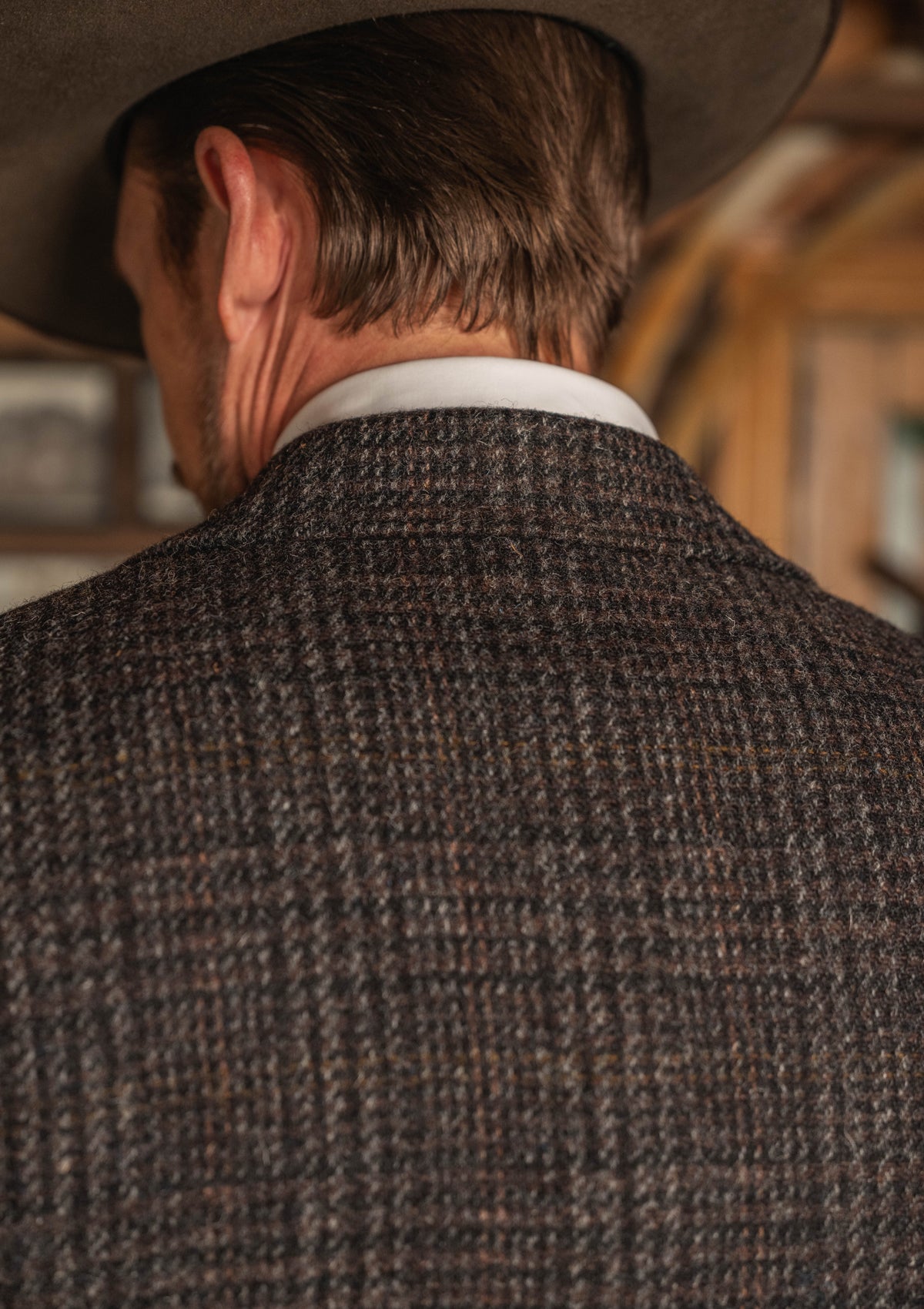 Brockman Harris Tweed Jacket - Dark Cedar