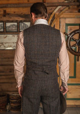 The Brockman Harris Tweed Suit - Dark Cedar
