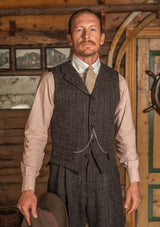 The Brockman Harris Tweed Suit - Dark Cedar