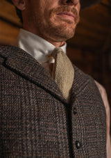 Brockman Harris Tweed Waistcoat - Dark Cedar
