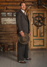 The Brockman Harris Tweed Suit - Dark Cedar