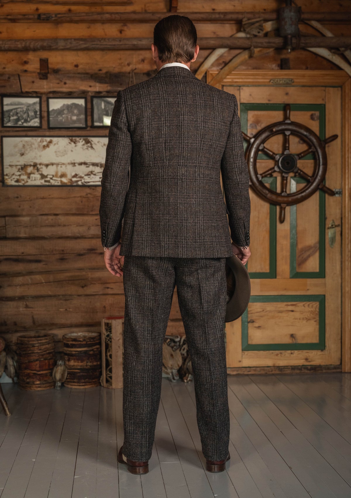 Brockman Harris Tweed Jacket - Dark Cedar