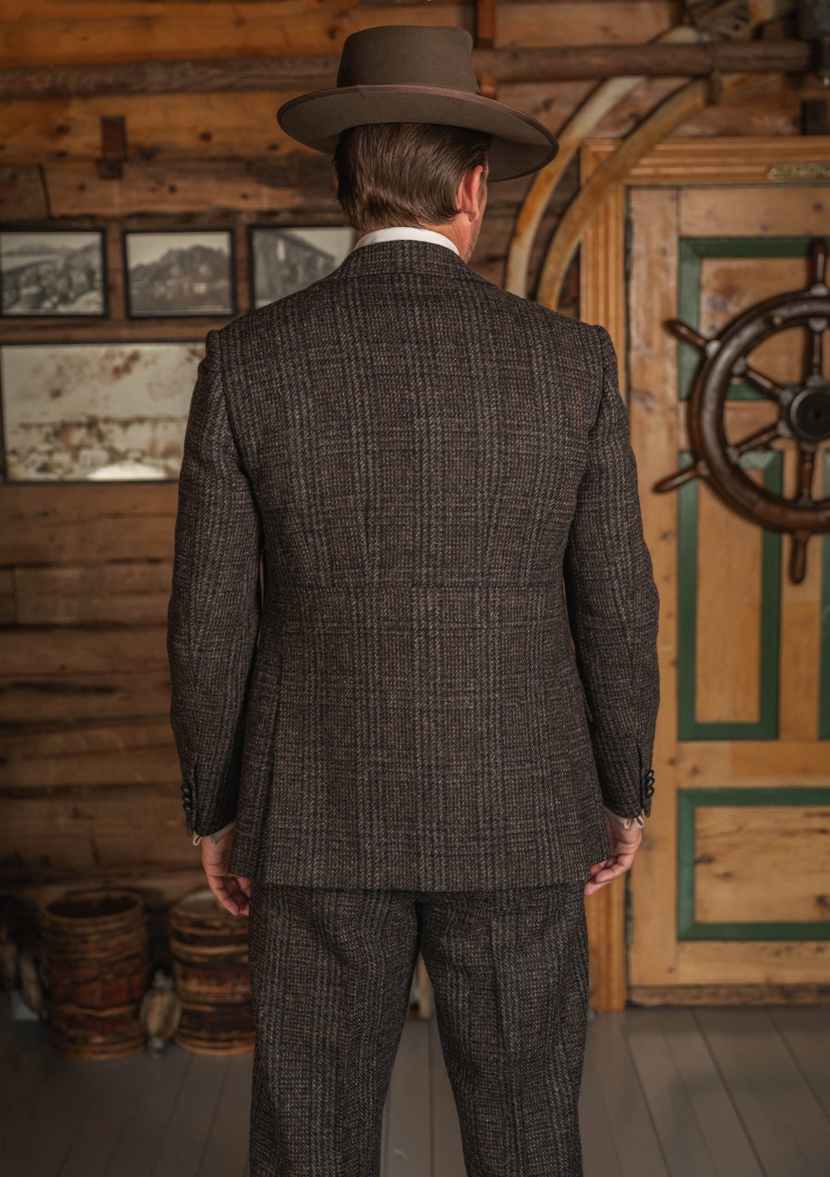 Brockman Harris Tweed Jacket - Dark Cedar