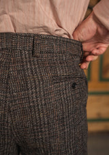 Brockman Harris Tweed Classic Trouser - Dark Cedar
