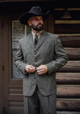 The Grayson 2 Piece Suit - Flint Herringbone