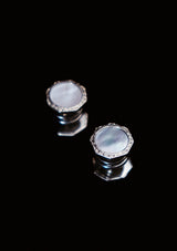 Original 1920's Art Deco Mother Of Pearl Snap Cufflinks
