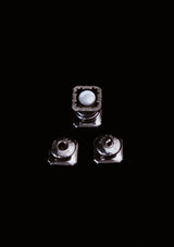 Original 1920's Art Deco Snap Cufflinks With Mother Of Pearl Detailing