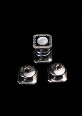 Original 1920's Art Deco Snap Cufflinks With Mother Of Pearl Detailing
