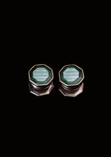 Original 1920's Green Enamel Kum-A-Part Cufflinks