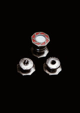 Original 1920's Red Pinwheel Kum-A-Part Snap Cufflinks