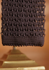 Silk Knitted Tie - Black