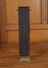 Silk Knitted Tie - Black