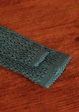 Silk Knitted Tie - Bottle Green