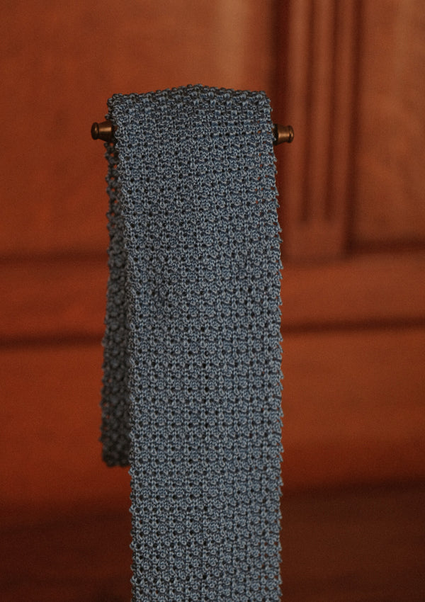 Silk Knitted Tie - Jade Green