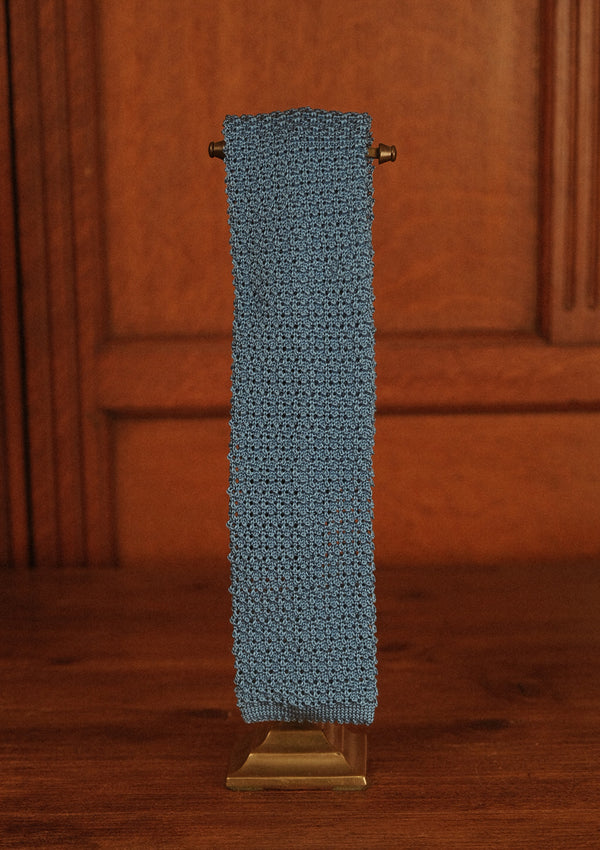 Silk Knitted Tie - Jade Green